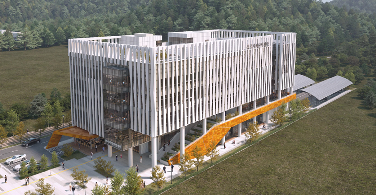 충주지식산업센터 외관 사진
